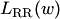 $L_{\rm RR}(w)$